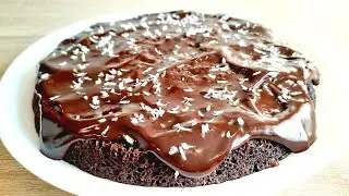 3 Ingredient Microwave Chocolate Cake No Sugar, No Flour