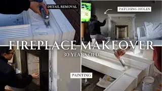 Updating my 30 year old fireplace | Fireplace makeover