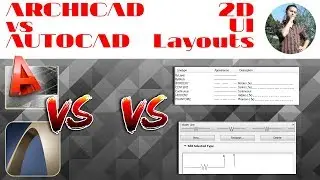 Autocad vs. Archicad : 2D drawing and UI