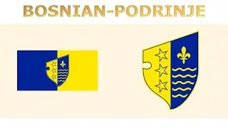 Flags and coats of arms of Cantons of Federation of Bosnia and Herzegovina