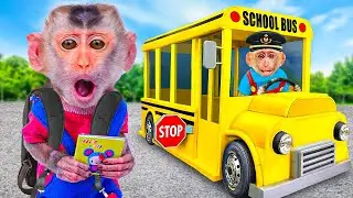 The Wheels on the Bus | Baby Monkey Nursery Rhymes & Kids Songs