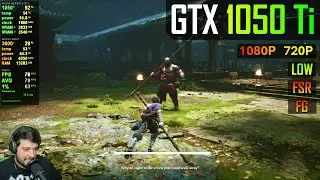 GTX 1050 Ti - Black Myth: Wukong - Low, FSR, FG