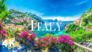 FLYING OVER ITALY (4K UHD) - Soothing Music Along With Beautiful Nature Videos - 4K Video Ultra HD