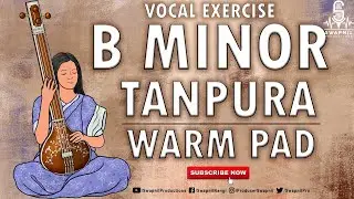 B Minor WARM PAD | TANPURA | PRACTICE SCALE | VOCAL BACKING TRACK