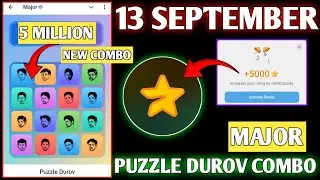 ⭐ Major Daily Combo Puzzle Durov | 12 September Major Daily Combo | Major Airdrop | Puzzle Durov 🌟