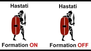 Total War: Rome II 1vs1: Hastati - Formation Attack (ON vs OFF)