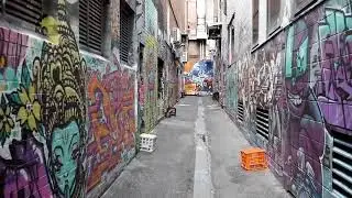 Free Stock footage of an alleyway full of graffiti art on wall to be used as background