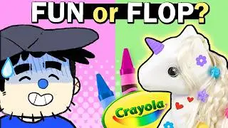 Crayola made Art Toys you can DRAW ON..?! (crayola colour n style unicorn)