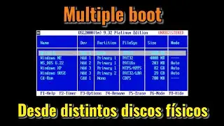 Cómo hacer un arranque múltiple boot desde distintos discos físicos. Bootmanager OSL2000.