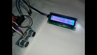 Using Ultrasonic  Sensor HC-SR04 to calculate the distance