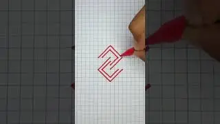 Simple 3D Drawing Illusion on Graph Paper