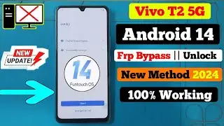 🔥ANDROID 14 :- Vivo T2 5G Gmail Account Bypass (without computer) - 100% NEW METHOD 2024