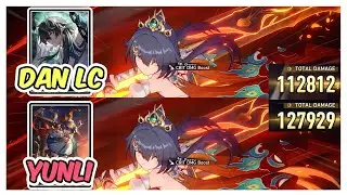 Yunli Dan Heng LC vs Dance at Sunset Lightcone Damage Comparison - Honkai Star Rail