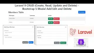 Laravel 9 CRUD (Create, Read, Update and Delete) - Bootstrap 5 Modal Add Edit and Delete