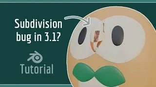 Do you have this Subdivision + Mirror bug in Blender? Try this!