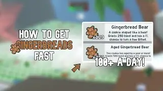 How To Get Gingerbreads *FAST AND EASY* UP TO +100 | Bee Swarm Simulator