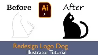 How to Create Dog Design In adobe Illustrator CC learning trikcs and Tips #dog #art