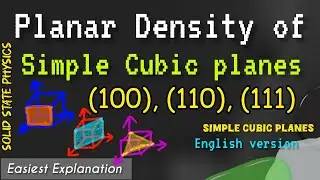 Planar Density of Simple cubic planes (100), (110), (111). Planar density of simple cubic. planar a