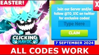 *ALL CODES* 🐰EASTER!🐰 Clicking Havoc | ROBLOX | 09/07/2024