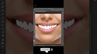 How to WHITEN TEETH in PHOTOSHOP #Shorts - Quick Photoshop Tutorial