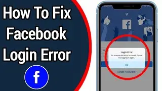 How to Fix Facebook Login Error 2021 | Facebook login error Android