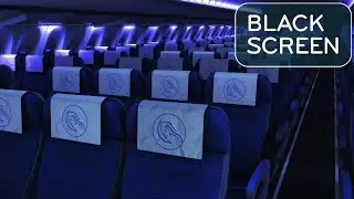 Airplane Cabin White Noise for Sleeping (Black Screen)