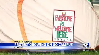 Protest grows on University of Oregon campus