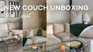 25HOME PLUME LOVESEAT REVIEW | Unboxing and Revealing My Stunning New Couch | The Best Ever😉!