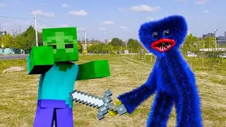 Huggy Wuggy vs Minecraft