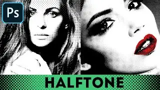 Halftone Effect in Photoshop: ➊Halftone Filter ➋Halftone Screen ➌Color Halftone  ⊕Halftone Texture