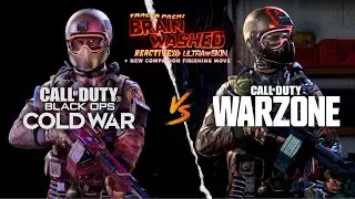 ADLER Cipher Skin Comparison | Cold War vs Warzone | Tracer Pack Brain Washed Reactive Bundle