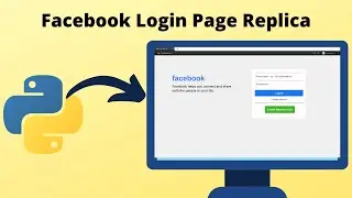 How To Create replica of Facebook login page using python || tkinter