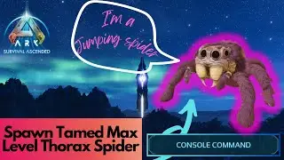 Tamed Thorax Spider Spawn Command | Ark Survival Ascended Cyrus Critters: Jumping Spider Mod