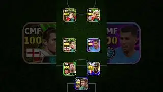 Best squad | 4-4-2 formation | eFootball 24 mobile | #shorts #pes #efootball2024 #pes2021