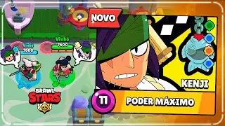 JOGUEI COM o NOVO BRAWLER LENDÁRIO "KENJI"! ELE É UM ABSURDO... BRAWL STARS