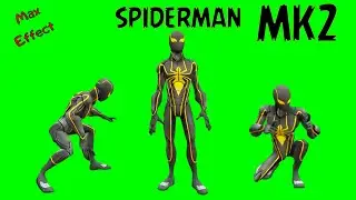 Футаж Spiderman mk2 на зеленом фоне/Spiderman mk2 footage on a green screen