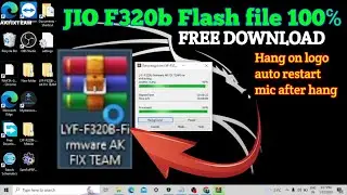 jio f320b flash file latest version 2023 || jio f320 hang on logo problem fix working flash file