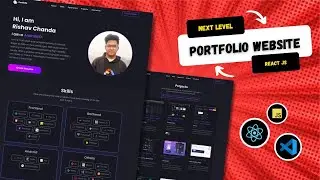 Next Level ReactJs Portfolio Website (NEW 2023) ✅ | Responsive Portfolio | ReactJs Beginner Project