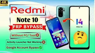 redmi note 10 frp bypass | redmi note 10 google account remove | redmi note 10 google account bypass