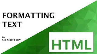 HTML Text Formatting and Decorators | HTML Step by Step Beginners Course