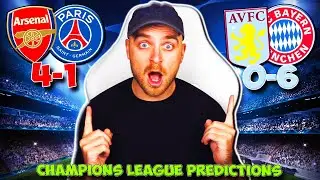 *NEW* CHAMPIONS LEAGUE 2024/25 MATCHDAY/GAMEWEEK 2 PREDICTIONS | ARSENAL VS PSG & VILLA VS BAYERN!