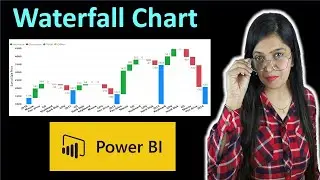 Waterfall Chart in Power Bi | Power Bi tutorial for beginners | Power Bi