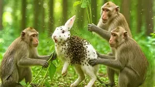 Rescue Story: White Rabbit Saved from Beehive by Monkey