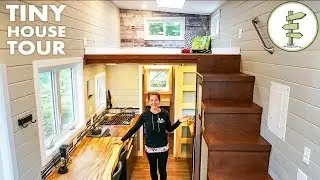 Bright & Spacious Tiny House is Perfect for Working from Home! - Full Tour