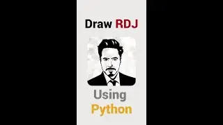 Draw Robert Downey Jr. Using Python