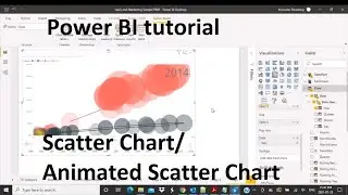 Power BI tutorial | Data Visualizations - Part 6 | Scatter Charts | Animated Scatter Chart