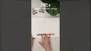 2024 bullet journal setup flip through