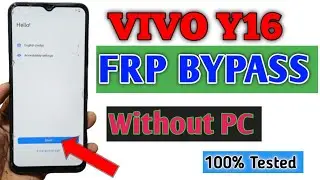 Vivo Y16 FRP BYPASS Without PC | Vivo Y16 Google Account Bypass 2024