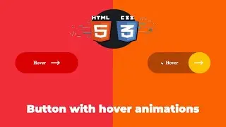 Make a Simple Button with Hover Animations - HTML CSS (SCSS)