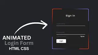 🔥Animated Glowing Gradient Border Login Form Using HTML CSS ❤️ @mrcodebox33